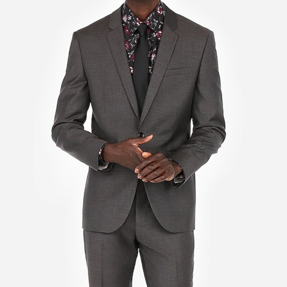 Express Extra Slim Stretch+ Suit - Worn 3 times